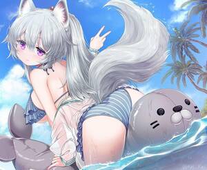 Anime Werewolf Girl Porn - Cute Bikini Wolf Girl [Original] free hentai porno, xxx comics, rule34 nude  art at HentaiLib.net
