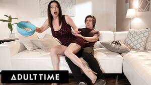 lonely step mom - ADULT TIME - Big Tits Lonely Stepmom RayVeness let's Stepson Cum on Tits  after first Time Rough Fuck - Pornhub.com