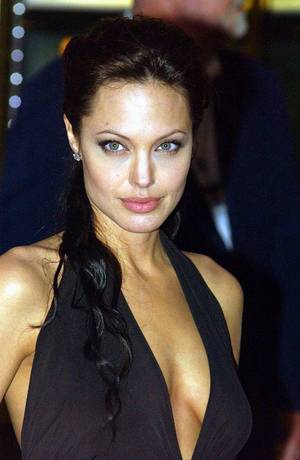 black hollywood nude - angelina jolie hollywood actress hot nude naked topless puzzy full sexy porn  blue theatre street 006