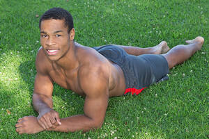 black teen 6 pack - Black guy Clay shows amazing body