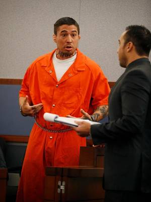 Beat Women Porn - War Machine speaks with attorney Brandon Sua in court in Las Vegas at an  earlier hearing