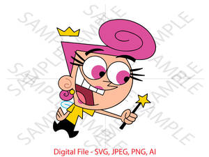 Fairly Oddparents Cartoon Porn Small - Wanda, Fairly Odd Parents, Fairly Odd Parents SVG, Wanda Fairly Odd Parents,  Cartoon, Vinyl Cutting, Cricut, Custom Design - Etsy