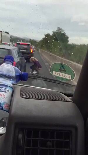 Autobahn Pee - Autobahn traffic pee - ThisVid.com