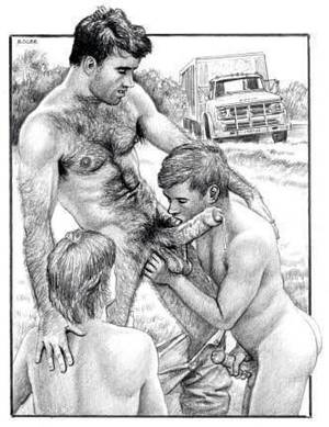 Gay Erotic Art - Queer Art, Comic Art, Art Illustrations, Gay Art, Tumbler, Explore, Erotic,  Cowboys, Cartoons