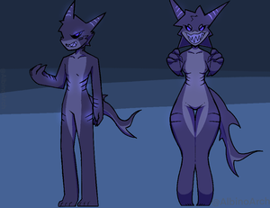 Furry Shark Porn - Rule 34 - albinoarch bioluminescence blue hair furry gootraxian kaiju  paradise lantern shork (kaiju paradise) pixel art purple body purple eyes  purple hair purple skin roblox roblox game scalie self upload shark