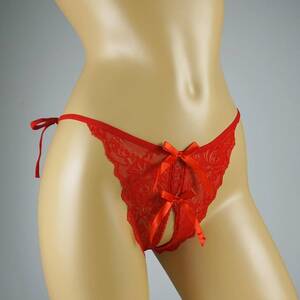 Lace Cheeky Panties Porn - AWYR Woman Sexy Panties Hot Erotic Briefs Plus Free Size Thongs with Open  Crotch Porn Lace Crotchless Underpants Bow Cheeky Famale Thongs Red One  Size : Amazon.de: Health & Personal Care