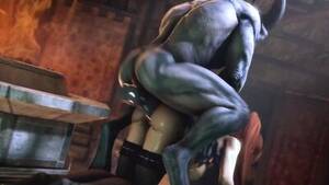 hot cum animation - The Dark Lord Satisfied The Desire Of Her Ass - 3d Animated Monster Zomox  Hard Porno Video - CartoonPorn.com