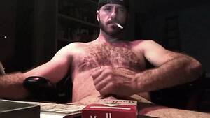 Men Smoking Porn - MAN SMOKE ARCHIVE - HAIRY STUD STROKES & SMOKES A RED - ThisVid.com