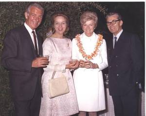 Aunt Peg Porn Barbara Billingsley - 1974 ~ Hugh Beaumont & wife, Kathryn Adams / Barbara Billingsley & husband,  William