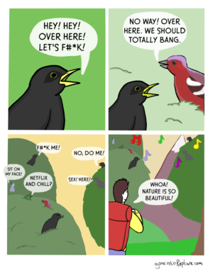 bird cartoon sex fuck - Nature's Call : r/funny
