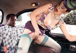 Big Black Cock Retro Porn - Classic Retro - BIG BLACK COCK - Blue Pantyhose - Taxi