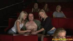 cinema handjob - HanDJoB in cinema