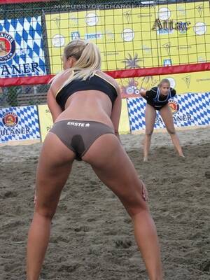 horny girls beach tumblr - mydischargepics: Someone got #horny while playing #beach #volley! Imagine  the smell on this pair of #wet #panties! Tumblr Porn