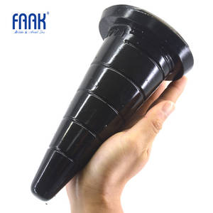 black dildo suction basic - FAAK Big anal plug suction anal stuffed vagina masturbate traffic jam butt  plug large black dildo