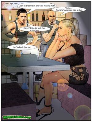 cartoon wife fucking - My wife at the club - Comics - Hentai W
