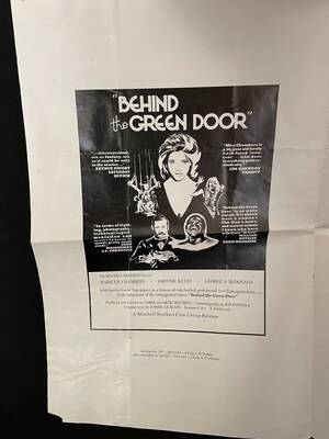 Marilyn Chambers Sex - Behind The Green Door 1973 Marilyn Chambers Adult Film Porn Star Poster  Porno | eBay