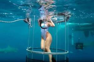 Cage Underwater - Porn star accused of faking shark attack for viral glory