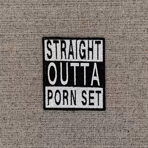 Funny Porn For Men - Straight Outta Porn Set Embroidered Patch Sex Funny Iron On Badge Men Man  Top | eBay