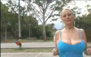 blonde jogging - Sexy Blonde Pornstar Huge Jiggly Jogging Tits in Public | xHamster