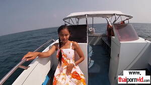 boat fuck asian girl xxx - Petite asian teen with small tits pleasing a big dick on a boat - XNXX.COM
