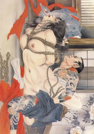 Fugu Porn - fugu-suicide: â€œ ozuma kaname, scan from Perverse Pleasures - OOP Shibari.  put it up the other way, landscape shots look like shit on my layout.