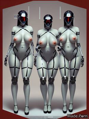 fat robot porn - Porn image of chrome gas mask nipples 20 fat robot cyberpunk created by AI
