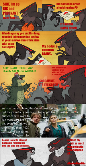 Godzilla Sex Porn - godzilla-saves-the-day: Godzilla - the Porno - by...