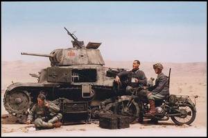 Italian World War 2 Porn - Italian tank and AFVs. The Ansaldo Gun was well known for it's high quality  and durability under trying circumstances. This tank was used in N-Africa.