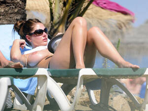 lucy pinder topless beach boobs - toplessbeachcelebs: Lucy Pinder (British Model) sunbathing topless on the  beach (December 2010) Tumblr Porn