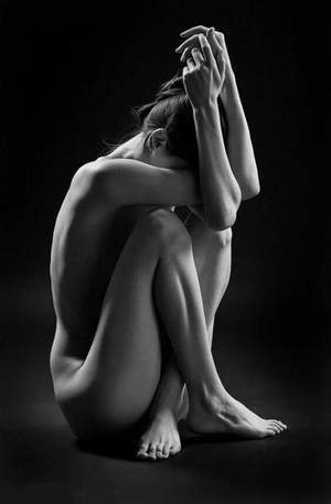 ebony implied nudes - Beautiful artistic nude : Photo, black and white, reference