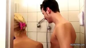 german shower - German MILF Seduce to Fuck by Step-Son Big Dick in Shower - XVIDEOS.COM
