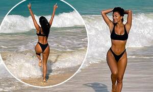 Nicole Scherzinger Porn Real - Nicole Scherzinger, 42, showcases her incredible figure in a black  two-piece in Hawaii | Daily Mail Online