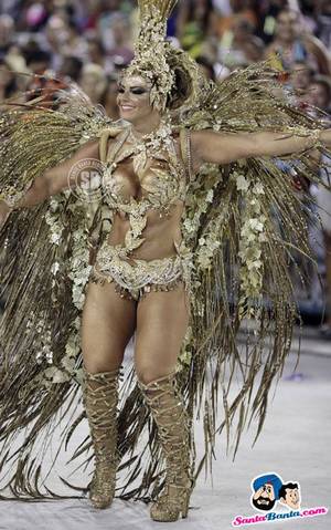 Brazil Carnival Queen Porn - Drum queen Viviane Araujo of the Salgueiro samba school takes part in the  parade on the