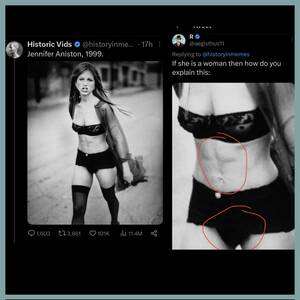 Jennifer Aniston Fucked Hard - The anti-trans folk are saying that Aniston is trans because she has abs. :  r/WhitePeopleTwitter