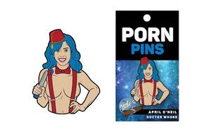 April Solomon Porn - Enamel Pin: Porn Star April O'neil Doctor Whore - Etsy Canada