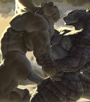 Godzilla Gay Porn - Raccoon21] Godzilla x King Kong - Gay Manga | HD Porn Comics