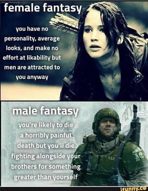 Angelina Jolie Captions - Female fantasy is stupid while male ones will last a long time :  r/NotHowGirlsWork