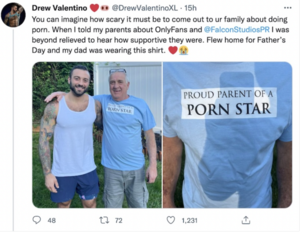Career Choice - Porn star's dad demonstrates pride for his career choice - Cocktails &  Cocktalk