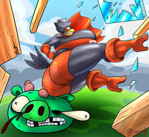 Angry Birds Hentai Porn - Busty Bird Butt Bash! by MrPenning