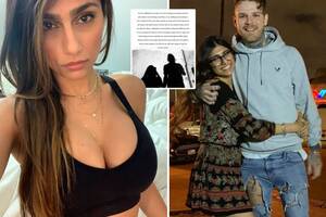 Miah Porn Star - Ex-porn star Mia Khalifa splits from husband Robert Sandberg and calls off  wedding celebration after Covid delays | The US Sun
