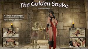 3d Snake Porn - The Golden Snake- Blackadder - Porn Cartoon Comics