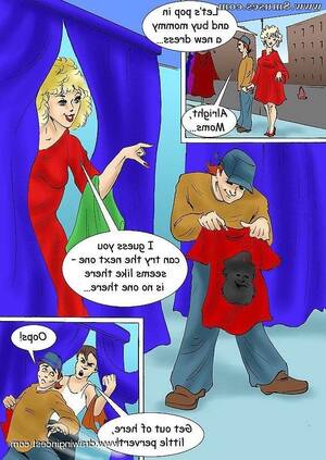 Mom Boy Porn Comics - Boy enjoys his mom in the shop | Porn Comics