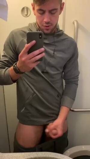 big dick jerk off airplane - Dante Colle Airplane Masturbation watch online
