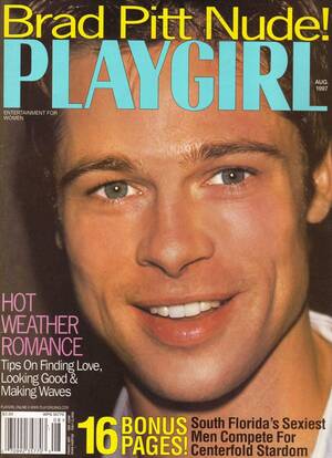 Gay Brad Pitt Porn - Playgirl August 1997, Playgirl August 1997 Adult Heteresexual Wom