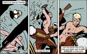 Hawkeye Avengers Cartoon Porn - ... strategically obscured or in one panel censored by a Hawkeye mask! The  Comics Code Authority strikes again! Many thanks to Arion for the initial  scans.