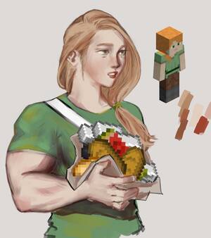 minecraft cartoon porn animations - alex fanart, just for fun :D : r/Minecraft
