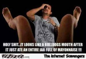 Funny Pussy Memes - Her vagina looks like a bulldog's mouth funny adult meme @PMSLweb.com