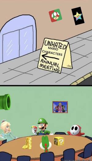 Green Toadette Porn - Unhated Mario Characters Annual Meeting. : r/Mario