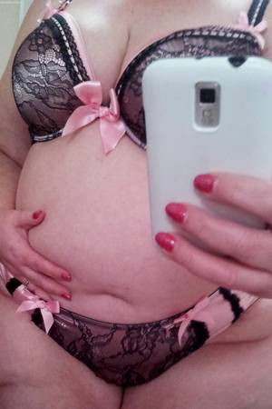 Bra Job Porn - Black Lace and Pink Satin Bra & Undies