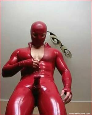 Muscle Latex Porn - Amateur â€“ Muscle boy solo in red latex [MP4 360p] â€“ Latex and rubber fetish